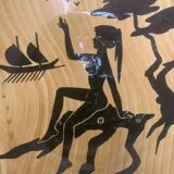 Enamelled ceramic fruit bowl, Grandjean-Jourdan Vallauris, vintage