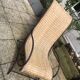 Fauteuil fer forgé et osier tressé