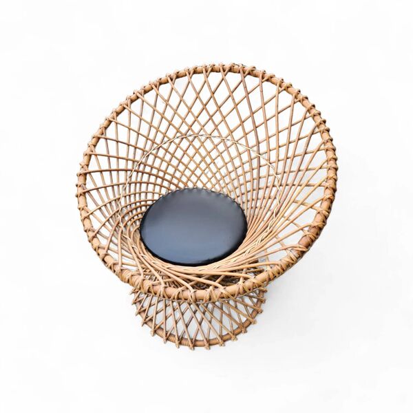 Fauteuil en rotin circulaire Rohé Noordwolde