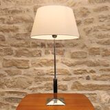 Chrome metal lamp, neoclassical