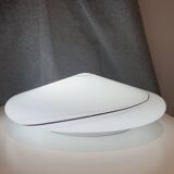 Murano Glass Flush Mount Ceiling Light | Hand-Crafted MCM Black & White Swirl Sconce | MCM MidCentury Modern Scandinavian Design Lamp