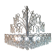 Vintage Italian Crystal Chandelier 8 Lights