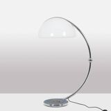 Chromed metal floor lamp. 1970s