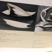 Vintage White and Iridescent Ceramic Bowl or Centerpiece N 6768 by Lusso
