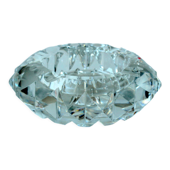 1970s vintage - lead crystal glass ashtray