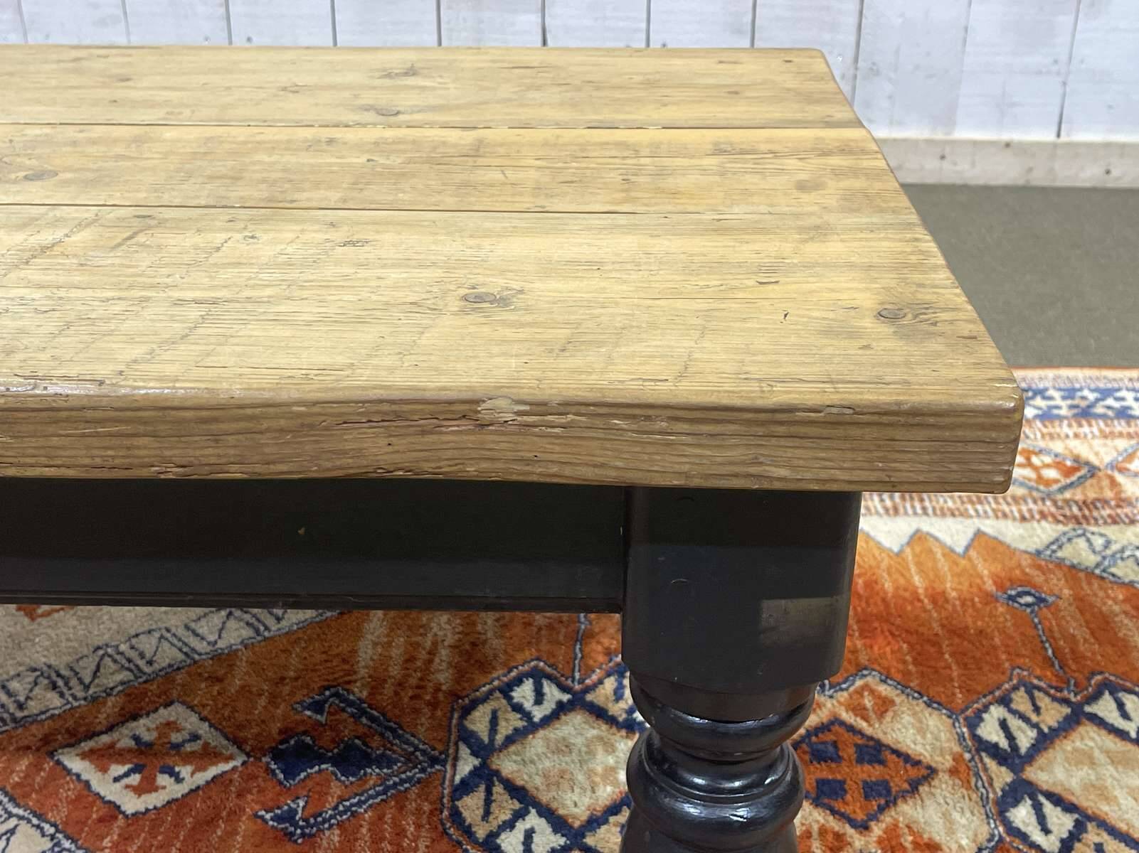 1950s English fir coffee table