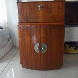 Art deco style bar with integrated lighting