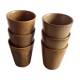 Series of 6 sandstone cups