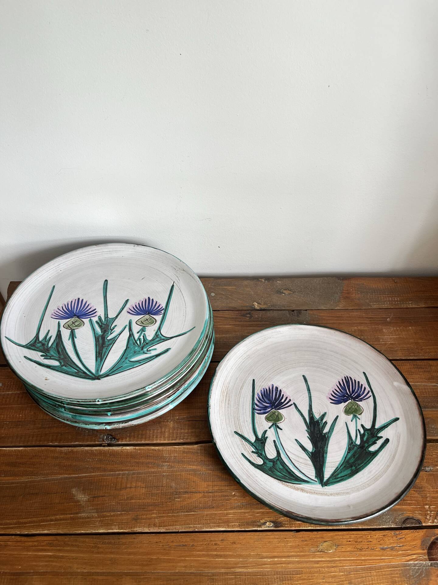 6 flat plates Vallauris