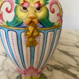 Pair of biscuit vases