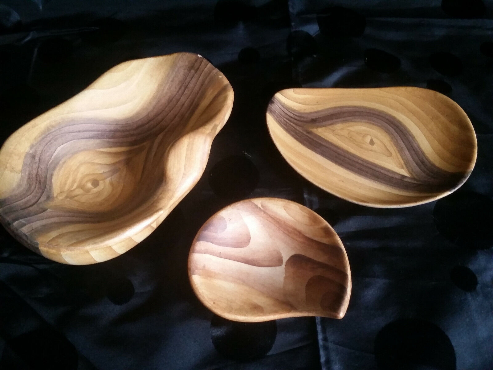 Set of 3 Grandjean Jourdan Vallauris pocket trays