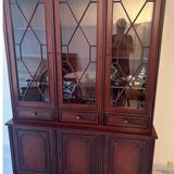 Bookcase entirely in noble solid wood, in excellent condition