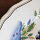 Pair of flat plates Sarreguemines decor Rouen