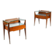 Pair of nightstands in teak La Permanente Mobili Cantù Italy 1950