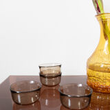 Set of 4 glass glasses