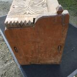 Ancient brutalist chest carved wind rose