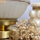Vintage globe laying lamp in white frosted glass