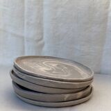 Set of 5 ceramic plates