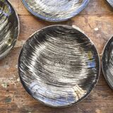 Lot d’assiettes graphiques Salins