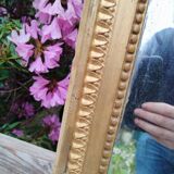 Antique Louis XVI gilded wood mirror