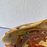 Dish on foot, glazed Provençal ceramic