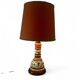 Vintage orange Portuguese table lamp