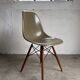 Set of 10 fibreglass & walnut DSW chairs, Charles & Ray Eames, Herman Miller, 60s-70s