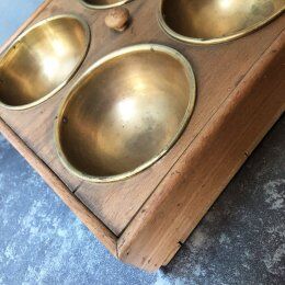 Wood and brass vacuum