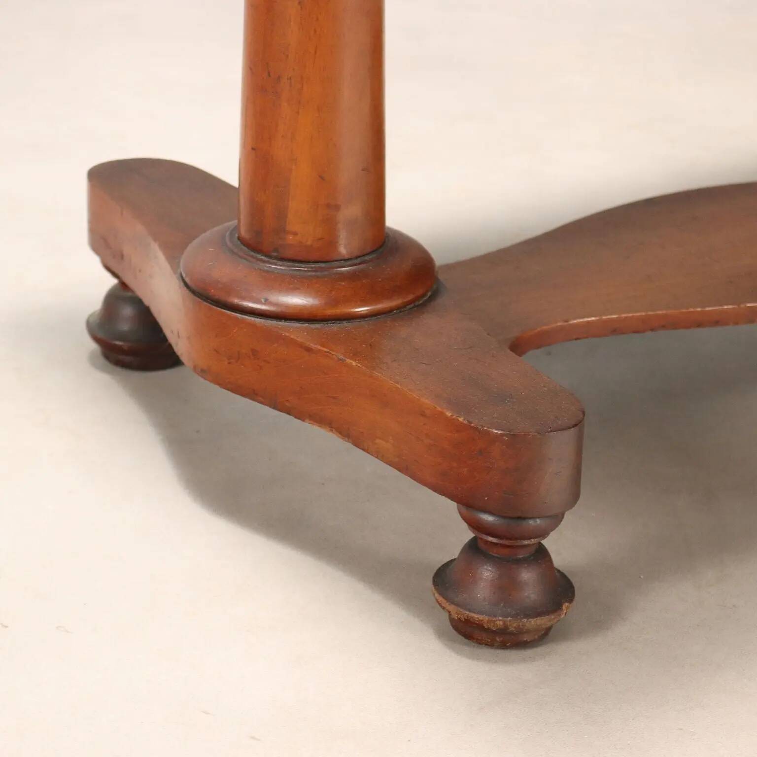 Antique mahogany writing desk with drawer, Italy, 19th century.