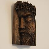 Head wood sculpture