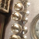 Servant eggcups metal silveré