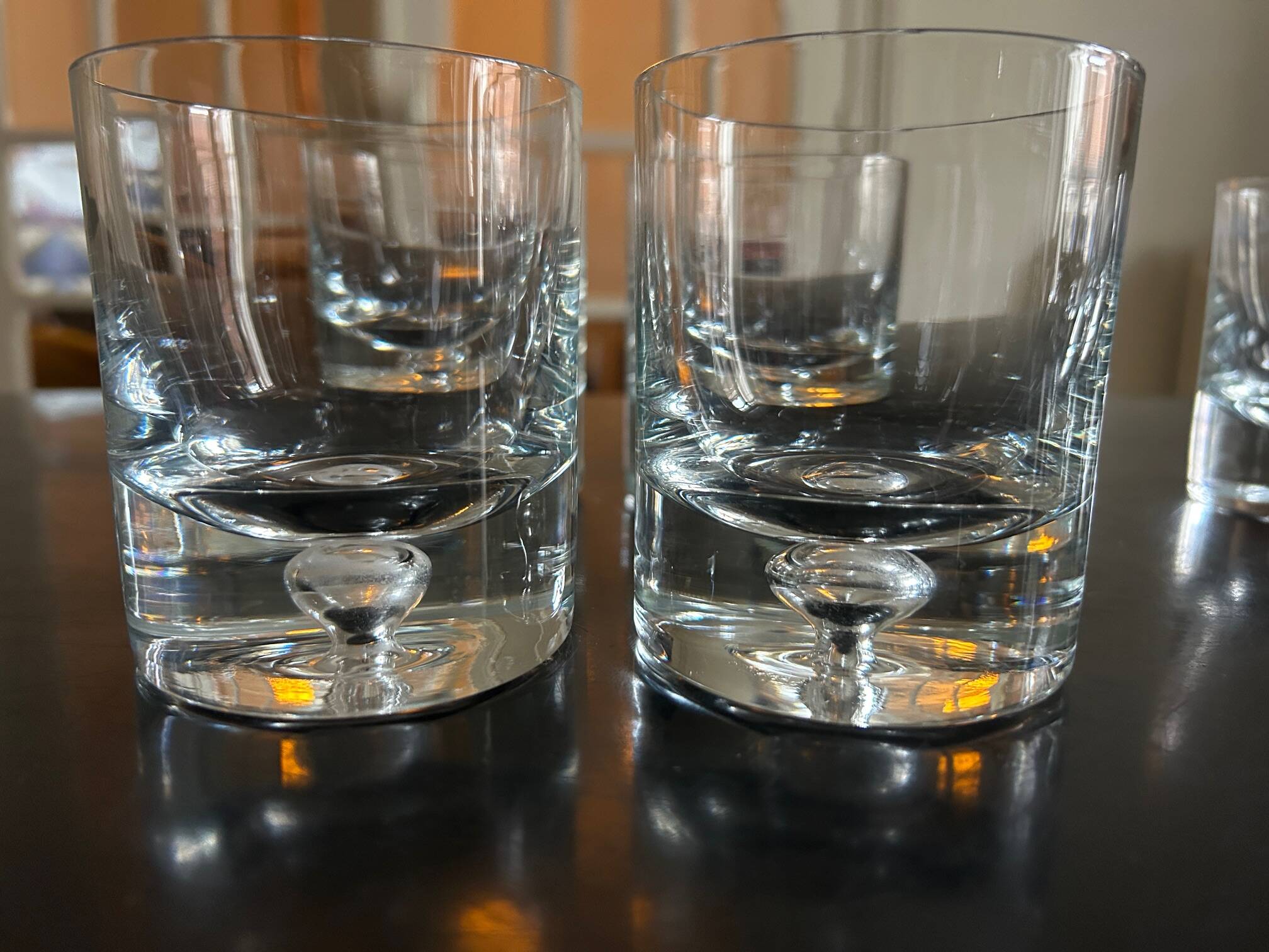 8 Scandinavian crystal glasses by Tapio Wirkkala