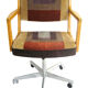 Vintage office chair with wheels