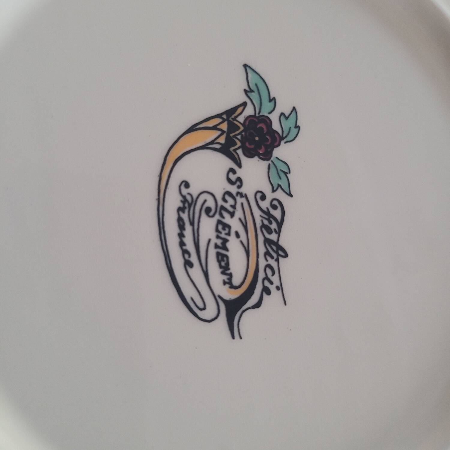 Set of 11 Saint-Clément plates, Félicie collection – 1960s