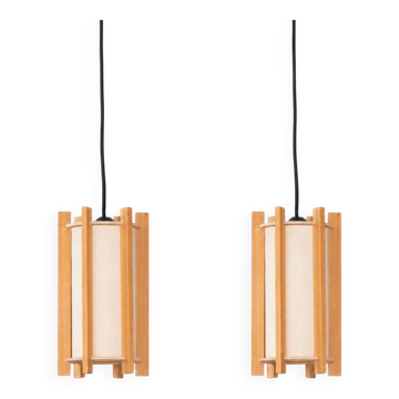 Paire de 2 lampes vintage danoises attribuées à Hans-Agne Jakobsson
