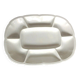 White compartment dish from Sarreguemines & Digoin / vintage 50s-60s