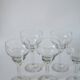 set of 7 large crystal wine glasses engraved 1940 15 x 8 cm