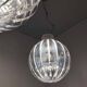 Set of 3 acrylic blade suspensions from the 70s