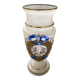 Vase en opaline decor emaille Louis XVI fin XIXe