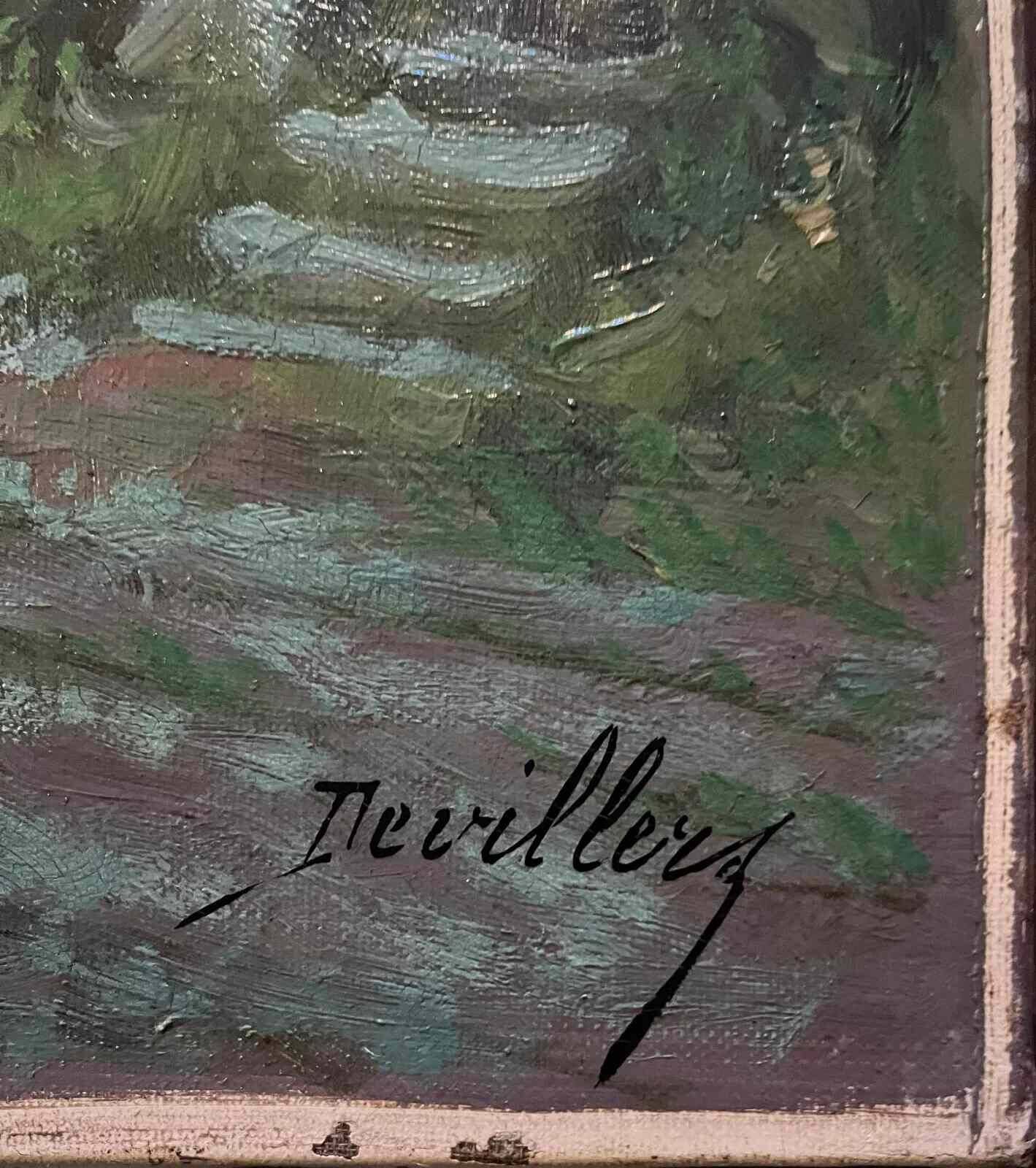 Pendant of HST Paintings "Animated farmyard" Paul DEVILLERS (XIX-XX)