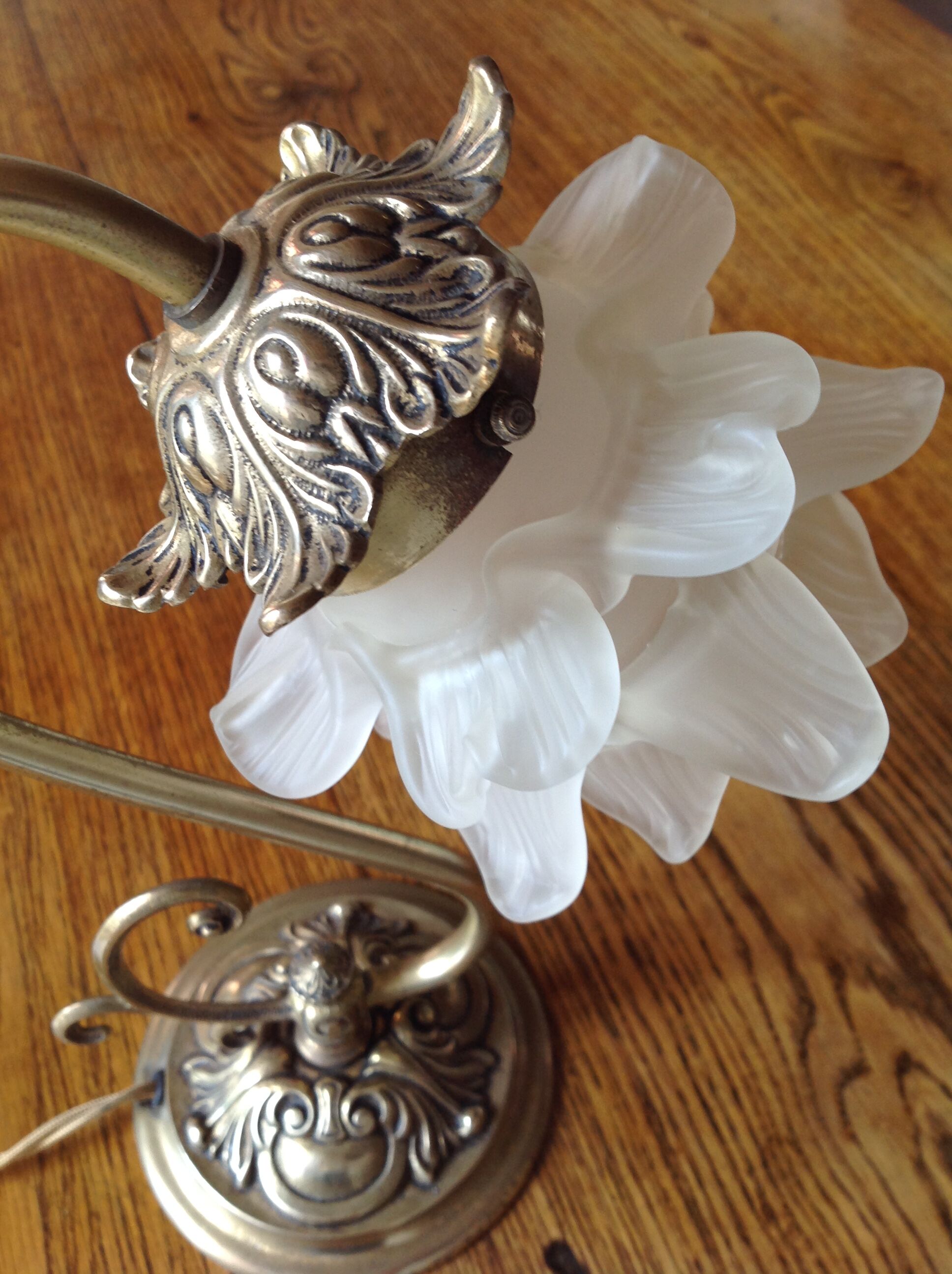 Lampe en laiton, vers 1900