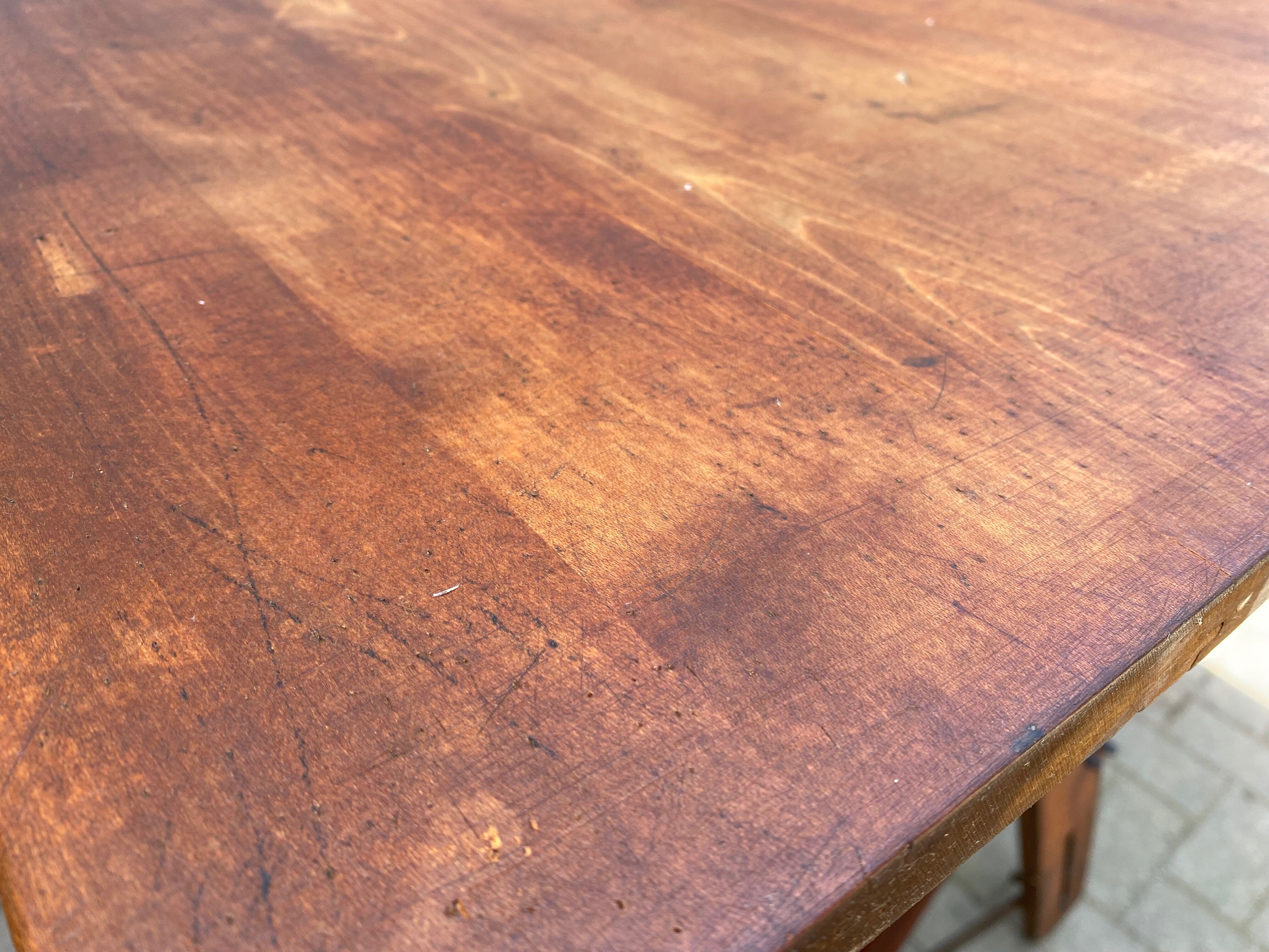 Vintage architect's table in wood drawing table 1930