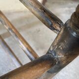 Ancienne chaise en bois tourné et empaillée