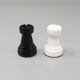1970s black and white chess set in volterra alabaster handmade made in italy