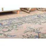 1970s Vintage Persian Handmade Wool Cotton Pink Oversized Rug 300x379