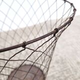 Old wire mesh wastebasket