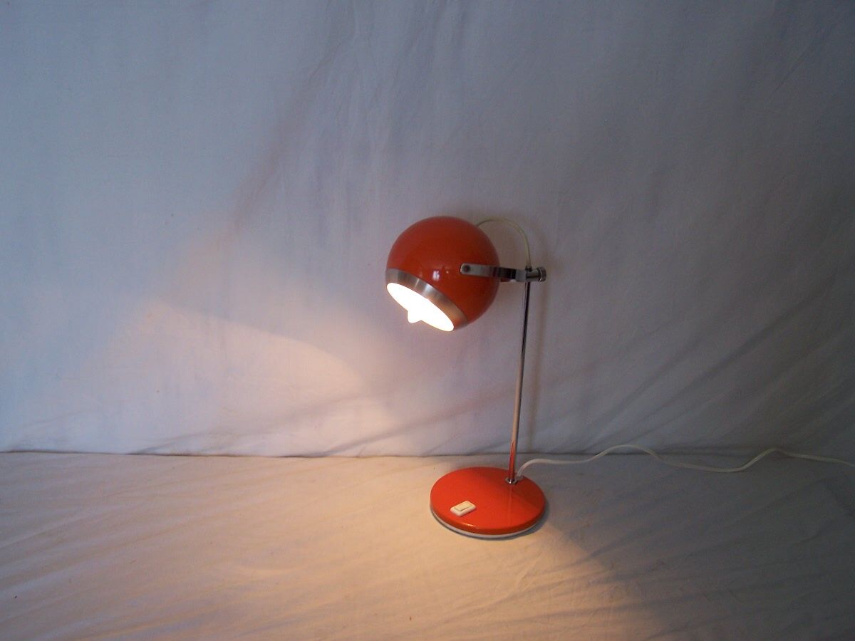 Lamp ball orange eye - 60's