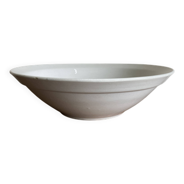 Saladier en terre de fer centre de table Choisy 1900 blanc