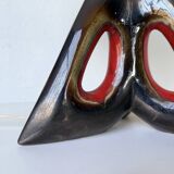 1950s ceramic table lamp, free form