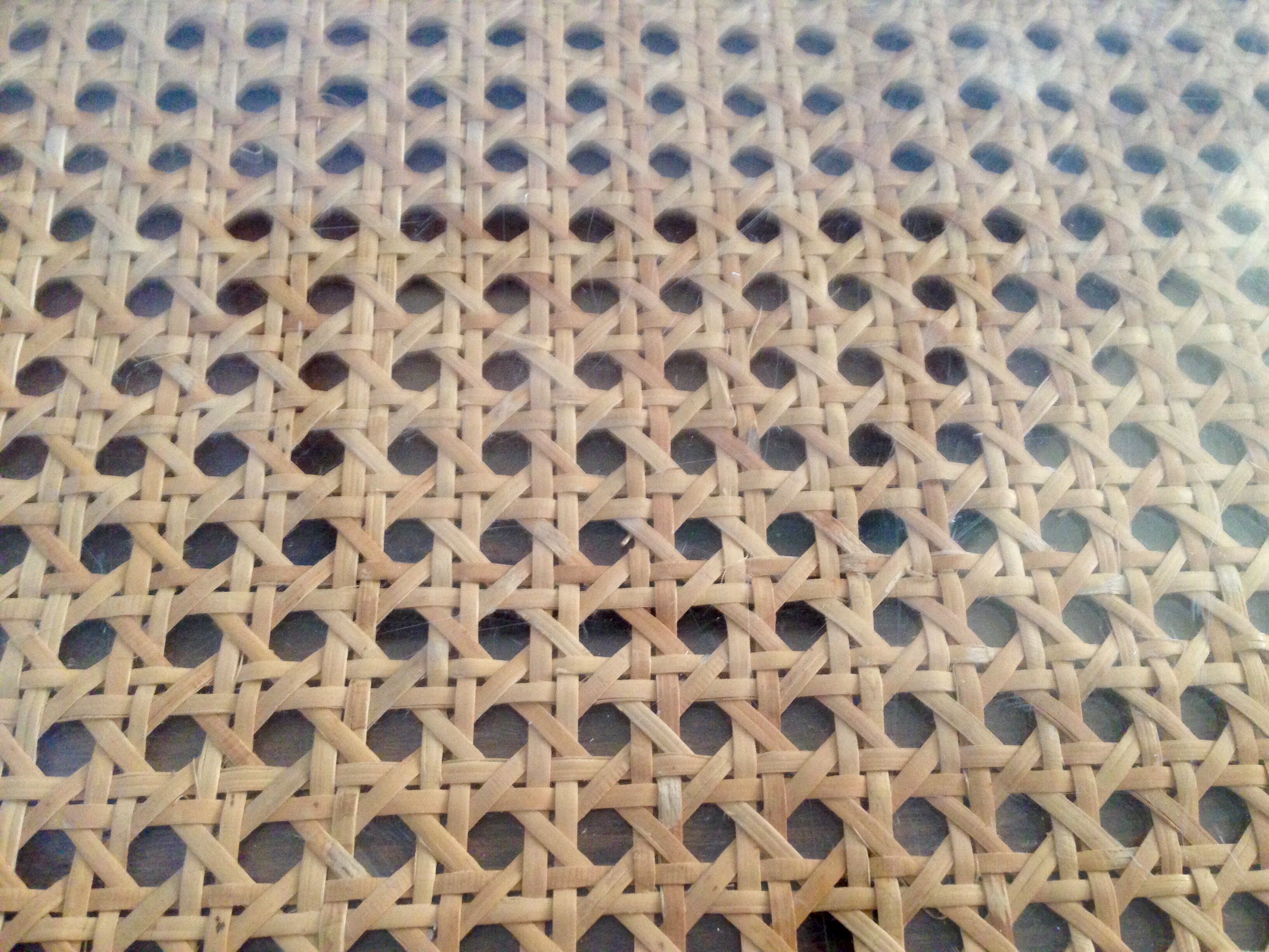 Set plexiglass and caning design 70 s